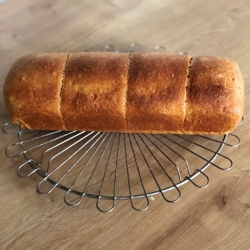 pain de mie vue de dessus